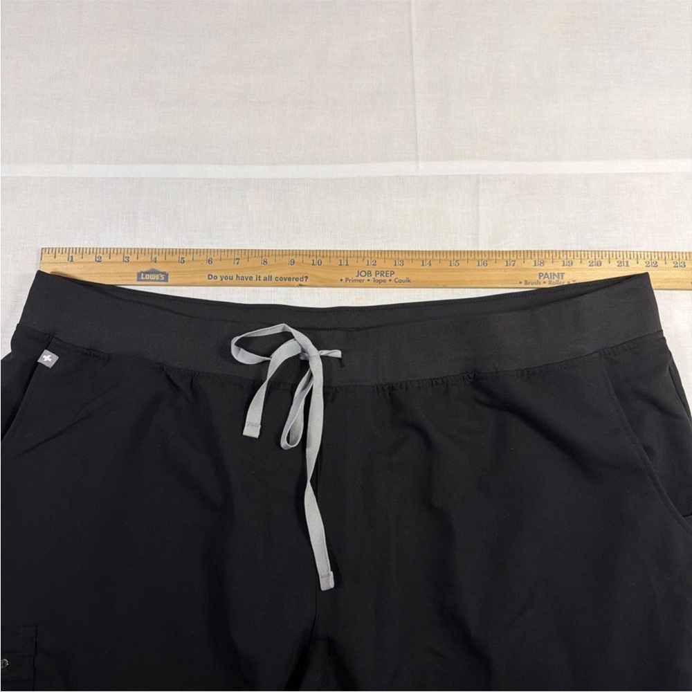 FIGS Scrub Pants Womens 4XL Black Jogger Medical Nursing Drawstring Stretch - Picture 8 of 9